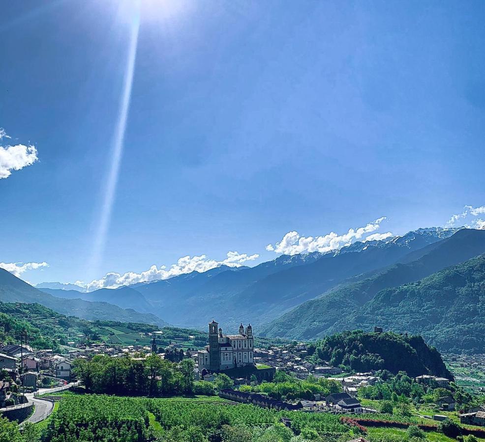 Panoramic Apartment Italian Alps Valtellina Near Sondrio, Tirano Poggiridenti Εξωτερικό φωτογραφία
